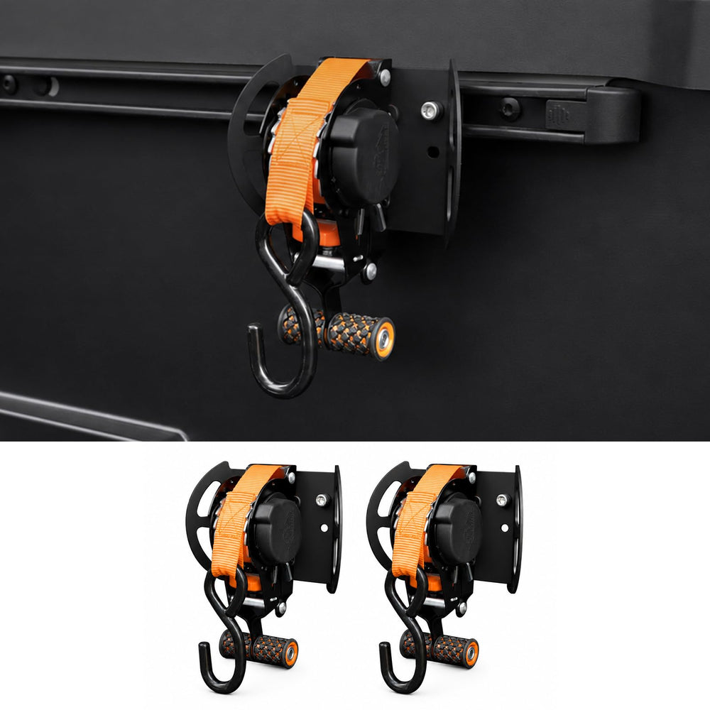 Mabett front view installed on Tacoma showing clean integrated fit and improved cargo organization