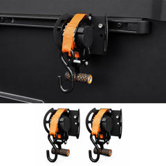 Mabett front view installed on Tacoma showing clean integrated fit and improved cargo organization