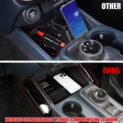 Mabett installed in Maverick center console illustrating ergonomic placement for drivers