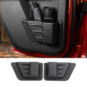 Mabett front view of rear door pocket showing clean fit and extra storage