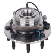 MACEL front hub assembly front view showing mounting flange and lug holes for quick fit verification