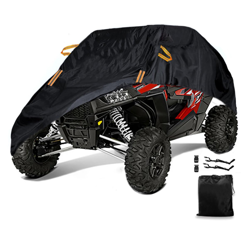 Macosy front view of UTV cover showing full-weather protection