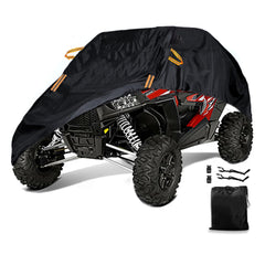Macosy front view of UTV cover showing full-weather protection