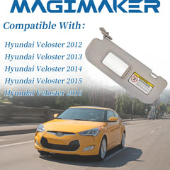 Magimaker visor vanity mirror close-up for convenient makeup checks