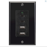 Magnadyne front wall plate in black showing neat vehicle integration and easy access