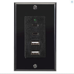 Magnadyne front wall plate in black showing neat vehicle integration and easy access