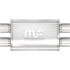 MagnaFlow muffler 11386 front view shows compact oval body and improves exhaust flow