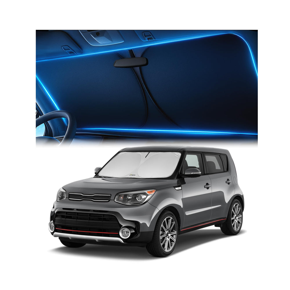 Magnelex front view showing full windshield coverage protecting interior