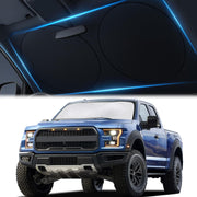 Magnelex front view of X-Large sunshade showing full coverage benefit