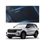 Magnelex reflective surface shown to reflect sunlight and lower cabin heat