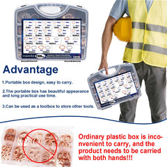 maierke labeled compartments for quick size identification and access