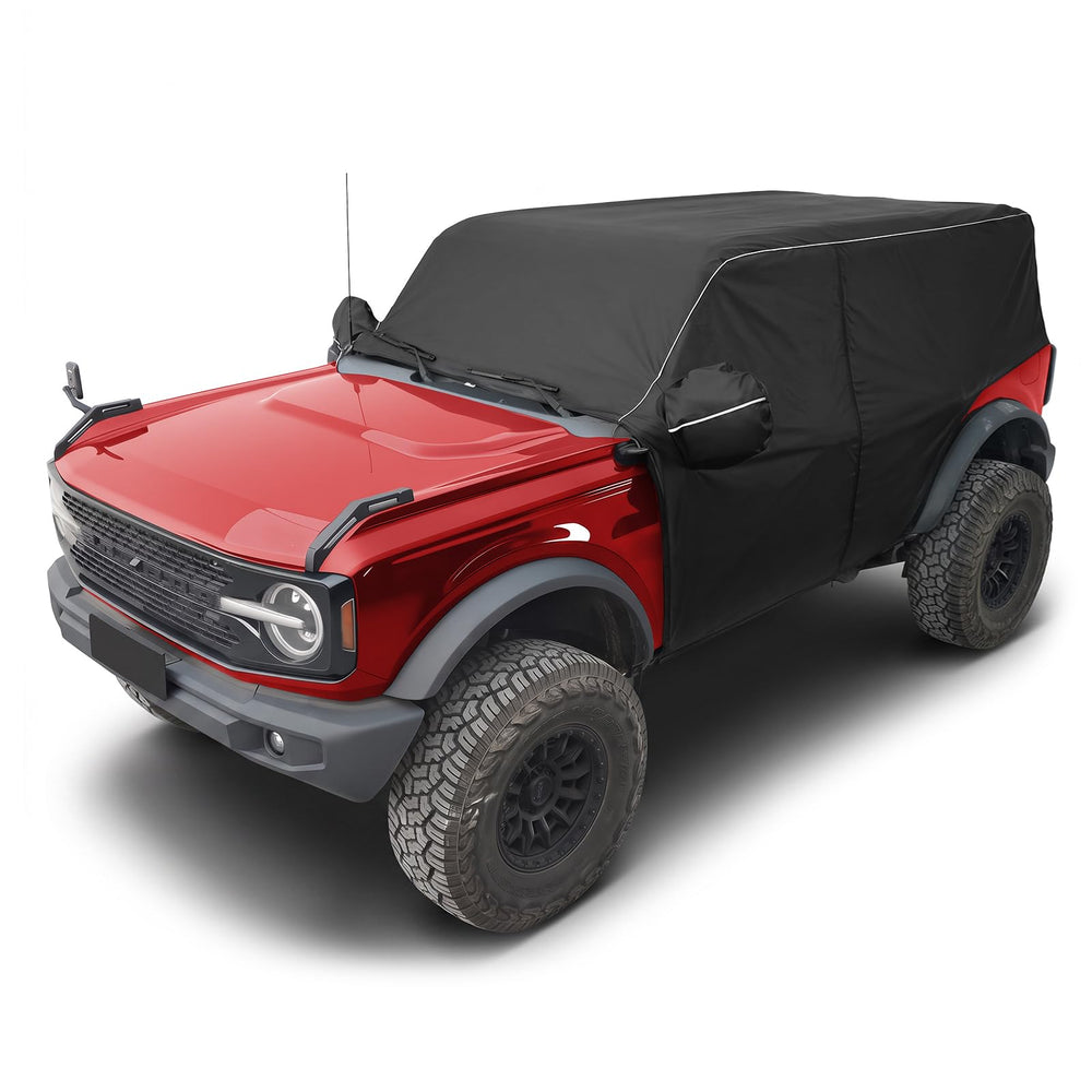 MAIKER OFF ROAD front view windshield cover showing complete protection and easy fit
