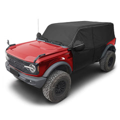 MAIKER OFF ROAD front view windshield cover showing complete protection and easy fit