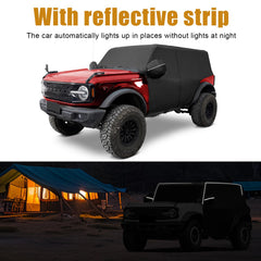 MAIKER OFF ROAD mirror cover folded into pocket for compact on‑vehicle storage