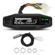 MAIMEIMI front view showing compact digital gauge and readable layout for quick checks