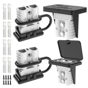 Malictele 120A connector front view showing housing, durable design and quick connection benefit