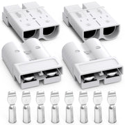 Malictele 350A connector front view showing durable housing and easy mating benefit