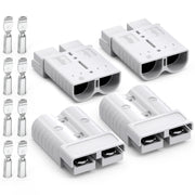 Malictele front view of grey 175A Anderson connector showing housing benefit of easy identification