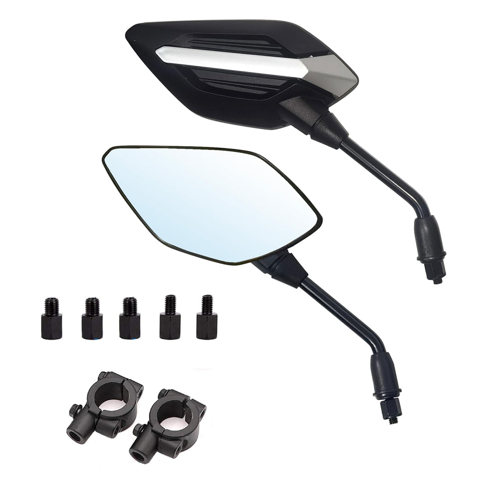 Mamiko front-facing mirror showing wide rear view and improved visibility