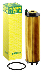 Mann Filter front packaging HU 6028 z showing item and compatibility benefit