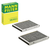 Mann Filter CUK 2533-2 front view showing shape and fit for easy replacement