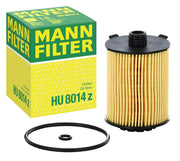 Mann Filter front view showing cartridge element for clear fit confirmation