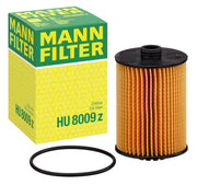 MANN-FILTER HU 8009 z front view showing packaging and model clarity for assurance