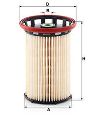 MANN-FILTER installed in engine bay illustrating protection for fuel-injection components