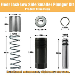 MANUTEX detailed view of smaller low-side plunger and cylinder for precise fit