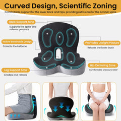 MAOILY backrest showing lumbar contour that improves spine alignment