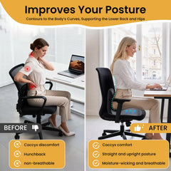 MAOILY seat cushion close-up of memory foam texture for durable support