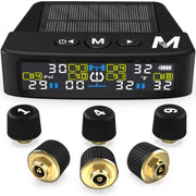 Marcala hub front display showing live tire readings and easy viewing benefit