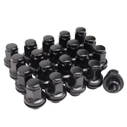 Mardarth front packaging showing 20 black lug nuts and clear labeling, ensures correct fit