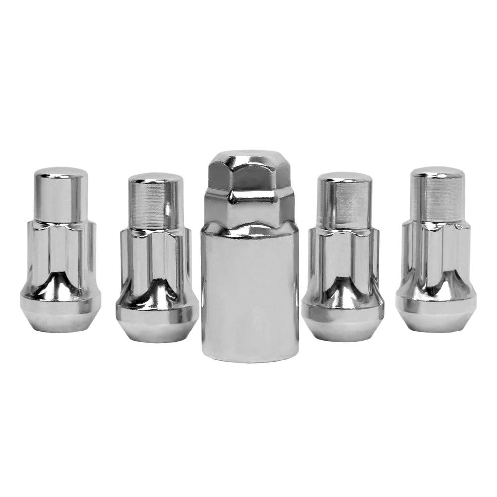 Mardarth front view of four lug locks and socket key showing kit completeness and protection