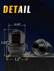 Mardarth lug nuts installed on wheel demonstrating secure, wobble-free fit
