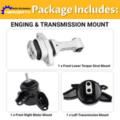 Mardarth three-piece mount kit in package illustrating complete replacement convenience