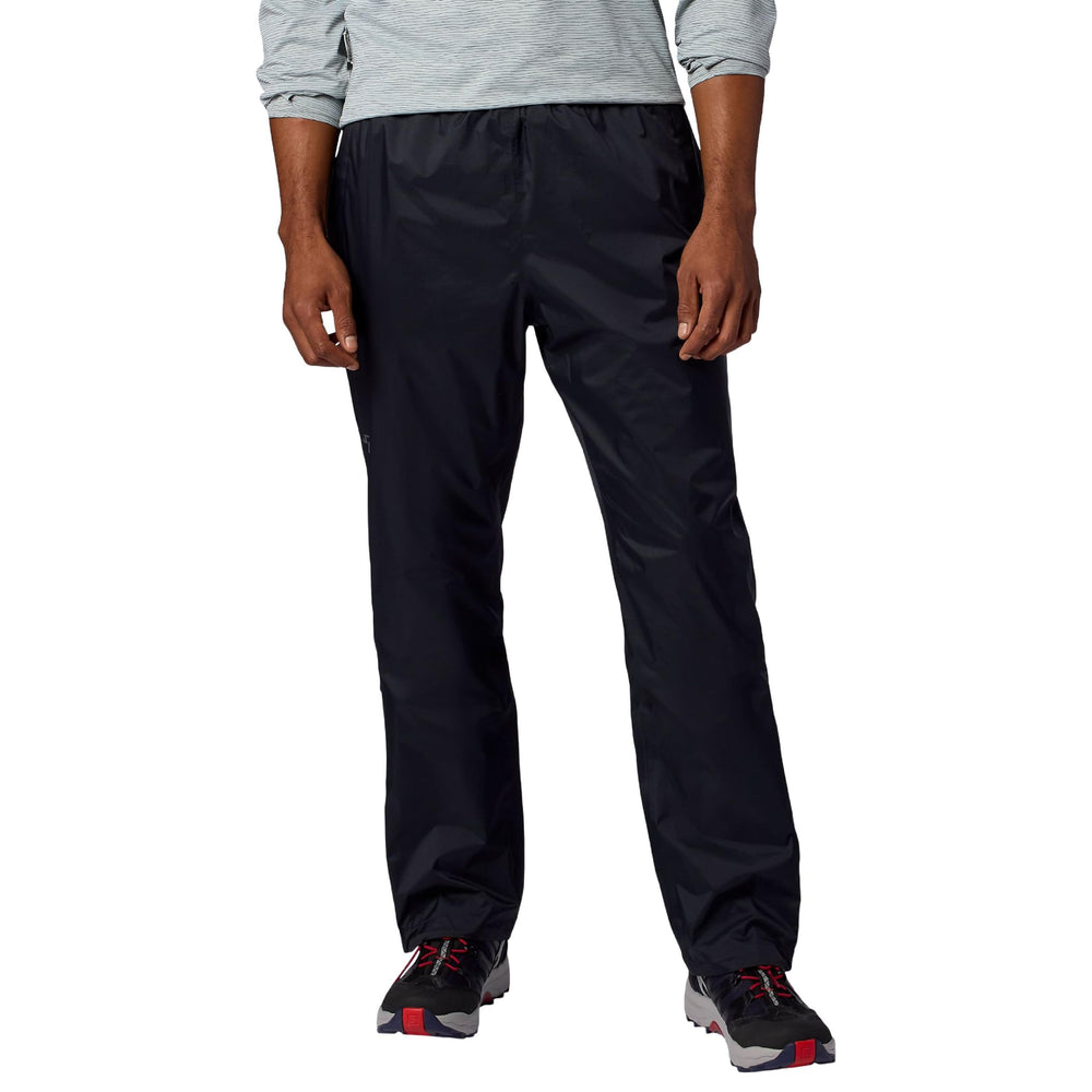MARMOT front view of rain pant showing fit and mobility benefit