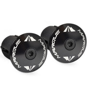 MARQUE front view of black alloy plugs showing neat finish and durable look