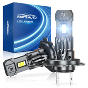 Marsauto M1S H7 front view showing bulb face and cooling housing, improved visibility