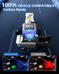 Marsauto M1S installed in fog housing demonstrating easy plug-and-play fit
