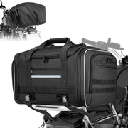 Marscamd tail bag front view showing compact packed shape and easy access