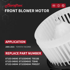 Marsflex blower motor side profile highlighting compact, direct-fit benefit
