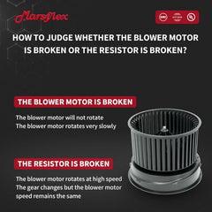Marsflex motor electrical connector detail showing direct plug-and-play convenience