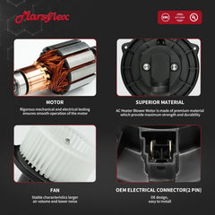 Marsflex motor label and electrical connector for fast plug-in replacement