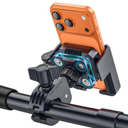 Marsrider front view of phone mount showing sturdy faceplate and secure grip benefit