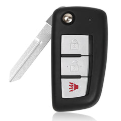 Marsrut front view of key fob showing buttons and flip mechanism for easy use