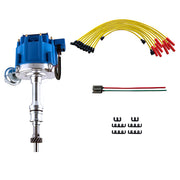 MAS blue HEI distributor front view showing fitment and clean finish benefit