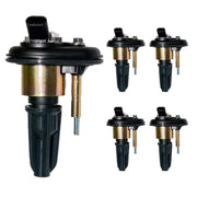 MAS ignition coils front packaging showing complete five-piece set and fitment benefits