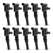 MAS front view of ten ignition coils kit showing complete replacement set benefit