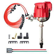 MAS Racing distributor front view showing red cap and coil for easy identification and fit